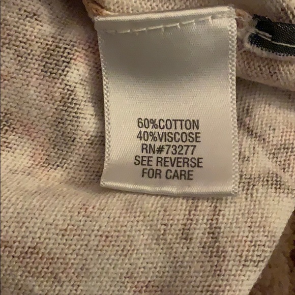 5/$20 Dana Buchman Size M Sweater W Zip Back Crew Neck - Picture 4 of 7